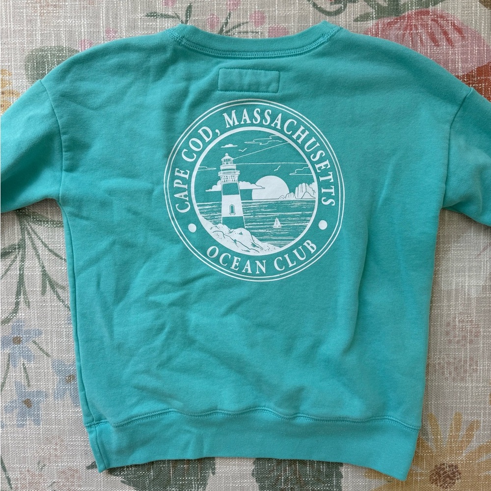 Abercrombie Kids' Teal Crewneck Cape Cod Sweatshirt